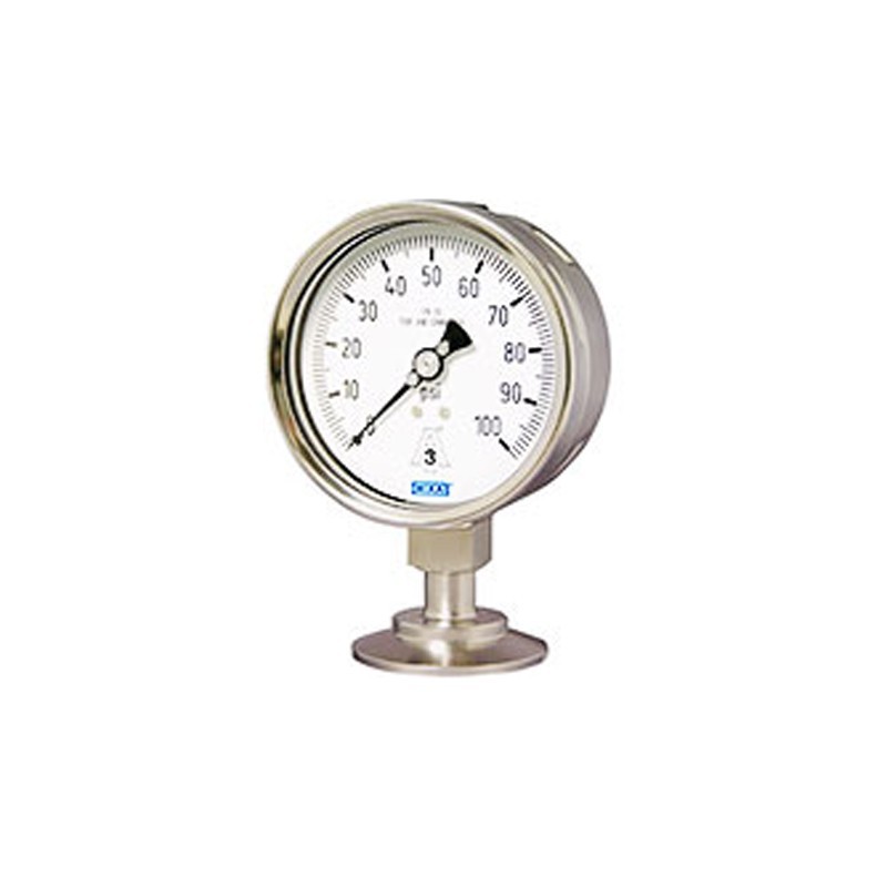 WIKA M93X.3A, WIKA M93X.3A Conjunto de manometro de presion sanitaria y ...