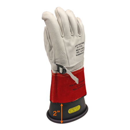Guantes de Cuero Protectores de Guantes  Dieléctricos  