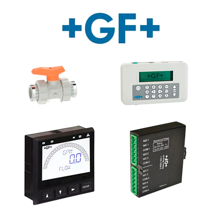 +GF+: Caudalímetros, medidores magneticos, medición de flujo, nivel, presión, temperatura. 