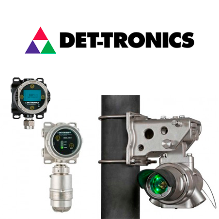 Det-Tronics:  Detectores y transmisores de Gas y Combustible /  Infrarrojos, equipos a prueba de explosiones.  