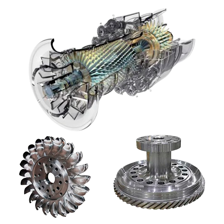 Repuestos de Turbinas Hidráulicas y Biodiesel: Agua, Gas: (E-F) 6B, 9E 6FA - 7FA, 7FB, 9FA, 9FB