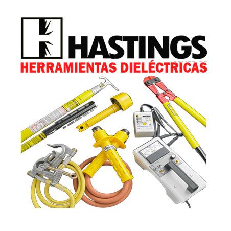 Hastings:   Herramientas Dieléctricas de mano,  municipales - industriales. Ground cables , Detectores de tensión, Antenallas. 